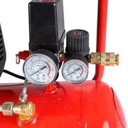 Compressore aria da 50 litri pressione 8 bar elettrico coassiale 2 Hp motore potente termicamente silenziato protetto c