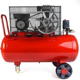 Compressore aria da 100 litri pressione 8 bar elettrico coassiale 3 Hp motore potente termicamente silenziato protetto con Carcassa esterna in alluminio