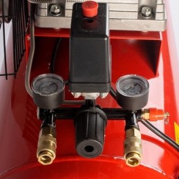 Compressore aria da 100 litri pressione 8 bar elettrico coassiale 3 Hp motore potente termicamente silenziato protetto con Carcassa esterna in alluminio