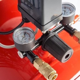 Compressore aria da 100 litri pressione 8 bar elettrico coassiale 3 Hp motore potente termicamente silenziato protetto con Carcassa esterna in alluminio