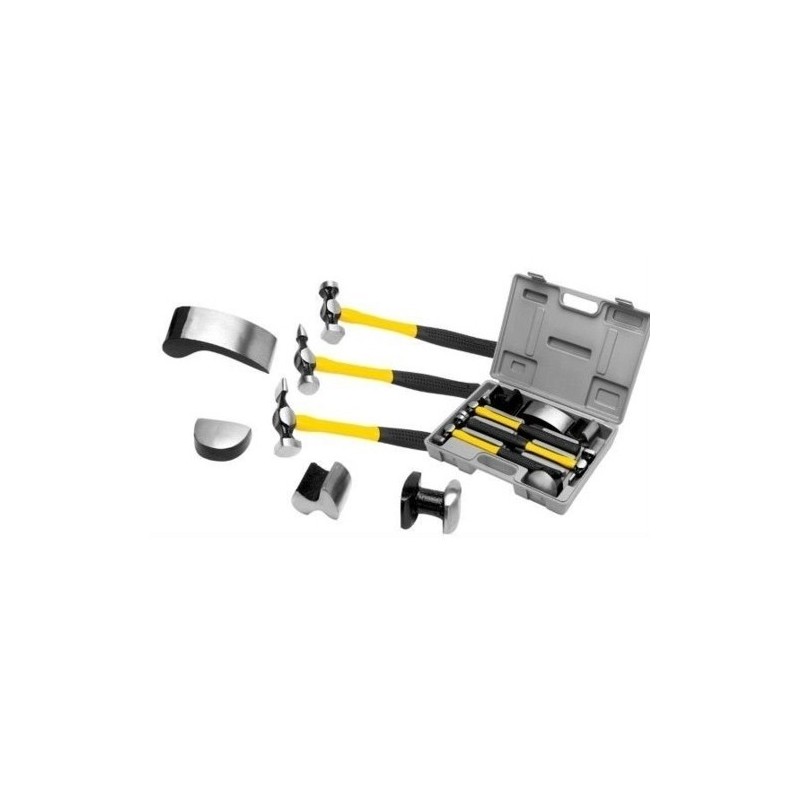 Kit carrozziere/carrozzeria 7 pz in valigetta