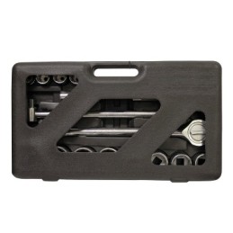 Chiavi a bussola/a cricco serie 21 pezzi cromo vanadio 3/4" Deluxe in valigetta