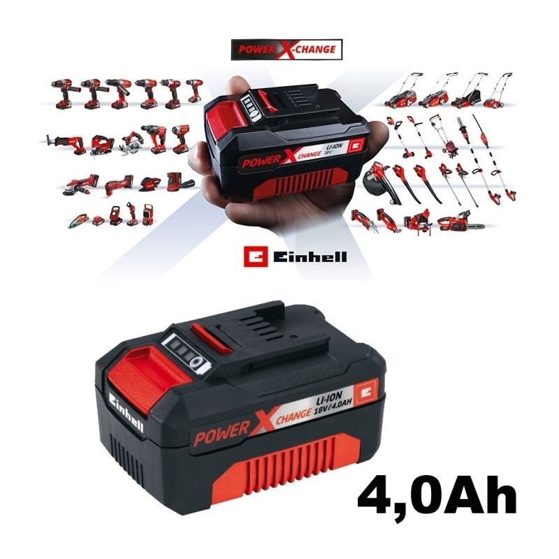 Batteria al litio per elettroutensili Power X-Change 18V 4,0 Ah Einhell