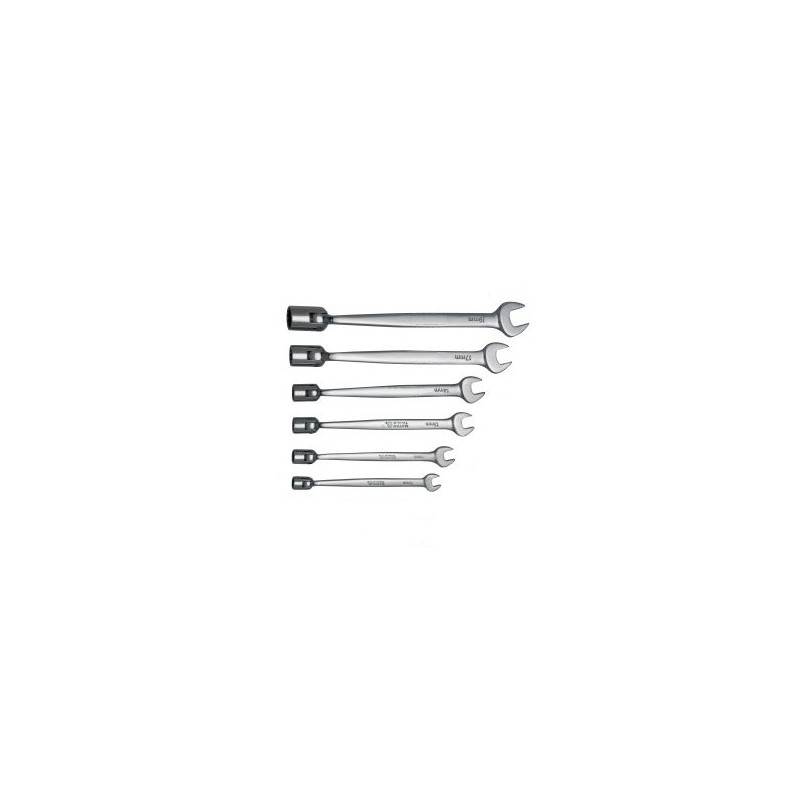 Chiavi combinate a pipa con snodo/snodabili set 6 pz