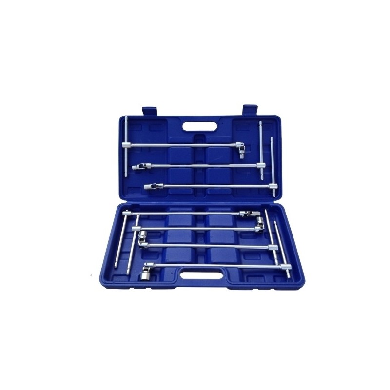 Chiavi a T con snodo/snodabili set 7 pz cromo vanadio