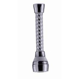 Rompigetto con cannuccia biflex doccetta aeratore cromato 10cm