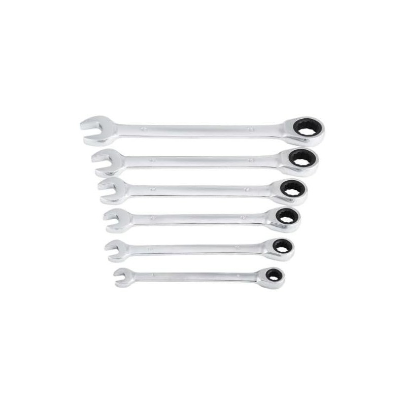Chiavi combinate a cricchetto set 6 pz in valigetta alluminio
