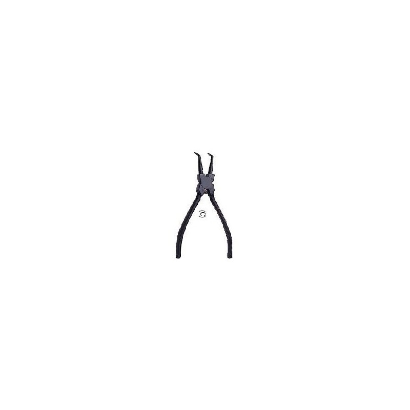 Pinza per anelli Seeger becchi curvi 150mm - Mod. C