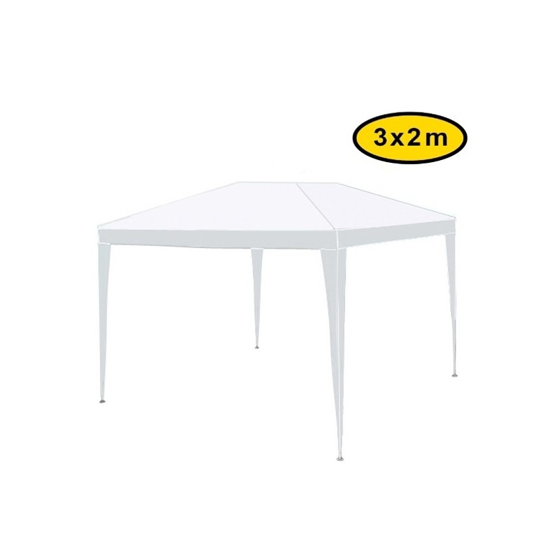 Gazebo pieghevole impermeabile in alluminio 3x2m Bianco - Mod. Mini Ignis