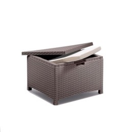 Divano due sedute con Poltrone e Tavolino/Salotto/Salottino per Esterno/Arredo Giardino - Mod. Colmar Taupe