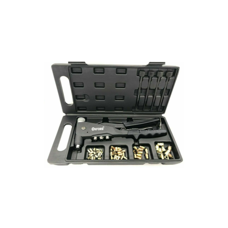 Rivettatrice professionale per rivetti filettati da M3 a M6 + 60 Inserti
