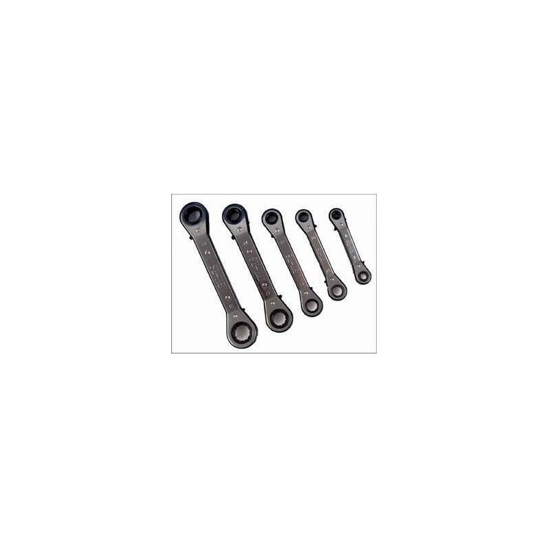 Chiavi poligonali doppie a cricchetto set 5 pz