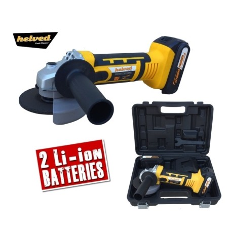 Smerigliatrice angolare/Flex 115mm a batteria 18V Litio c/batteria di riserva Helved Tool Master - EG10429