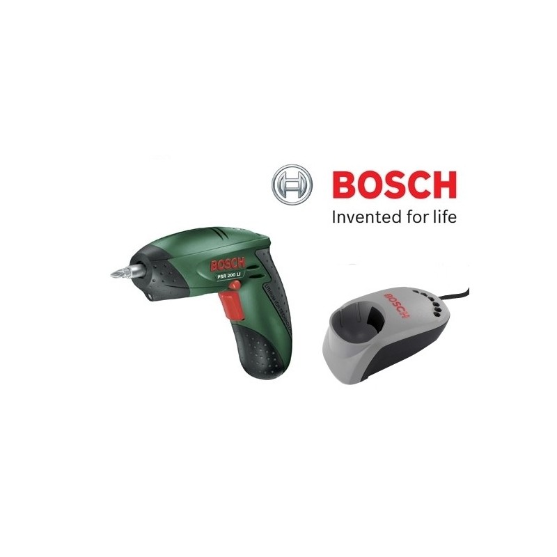 Avvitatore/Cacciavite a batteria 7,2V Litio completo di inserti Bosch - PSR 200 Li