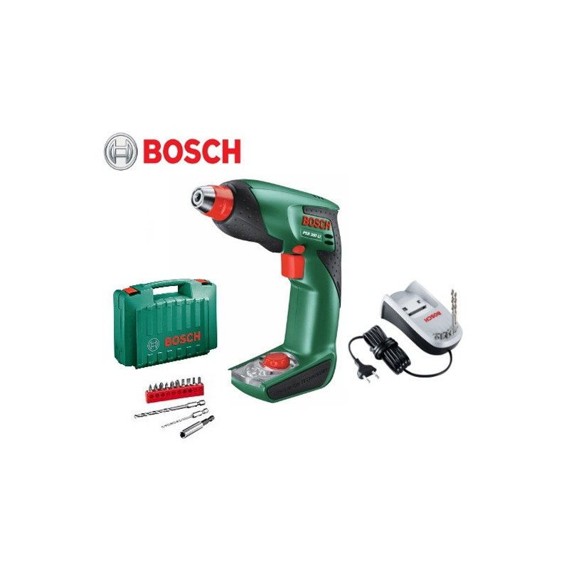 Avvitatore/Cacciavite a batteria 10,8V Litio completo di inserti Bosch - PSR 300 Li