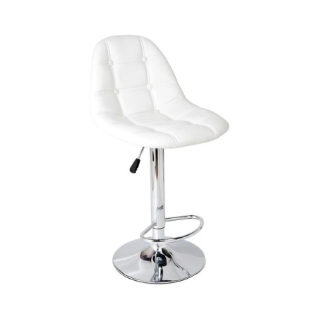 Sgabello/Sedia/Sedila da bar/bancone/uffcio con pistone - Mod. Cloud Bianco