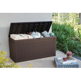 Cassapanca/Cassettone keter effetto Legno Comfy Marrone