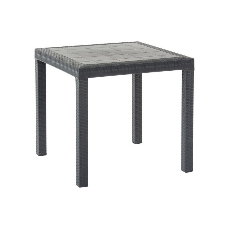 Tavolo / Tavolino DALLAS Antracite 80x80x74 cm