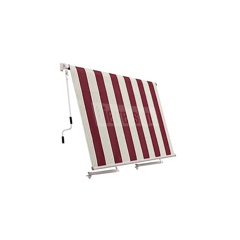Tenda da Sole a Caduta con Mantovana 300x250 cm Bracci Regolabili Tessuto Impermeabile Esterno