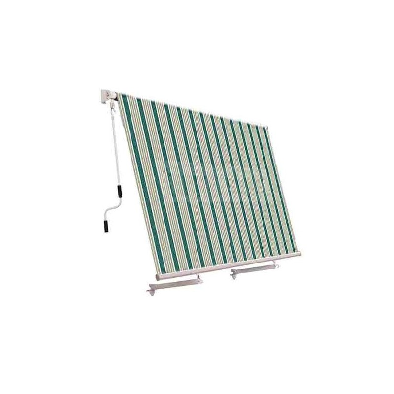 Tenda da Sole a Caduta con Mantovana 100x250 cm Bracci Regolabili Tessuto Impermeabile Esterno