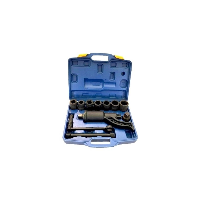 Moltiplicatore di forza per bulloni in valigetta + set 7 bussole