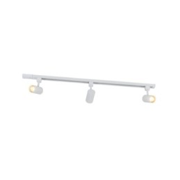 Sistema binario a 3 Faretti  50W GU10 in alluminio bianco 100 cm