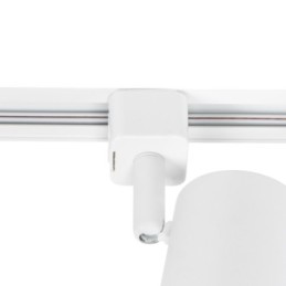 Sistema binario a 3 Faretti  50W GU10 in alluminio bianco 100 cm