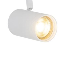 Sistema binario a 3 Faretti  50W GU10 in alluminio bianco 100 cm