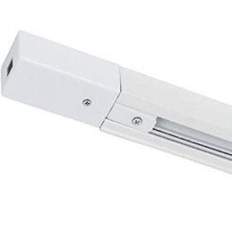Sistema binario a 3 Faretti  50W GU10 in alluminio bianco 100 cm