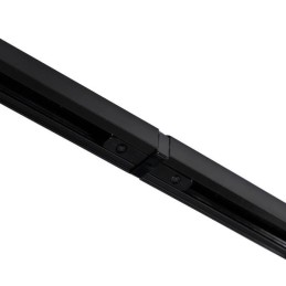 Sistema binario a 10 faretti  50W GU10 in alluminio nero 500 cm
